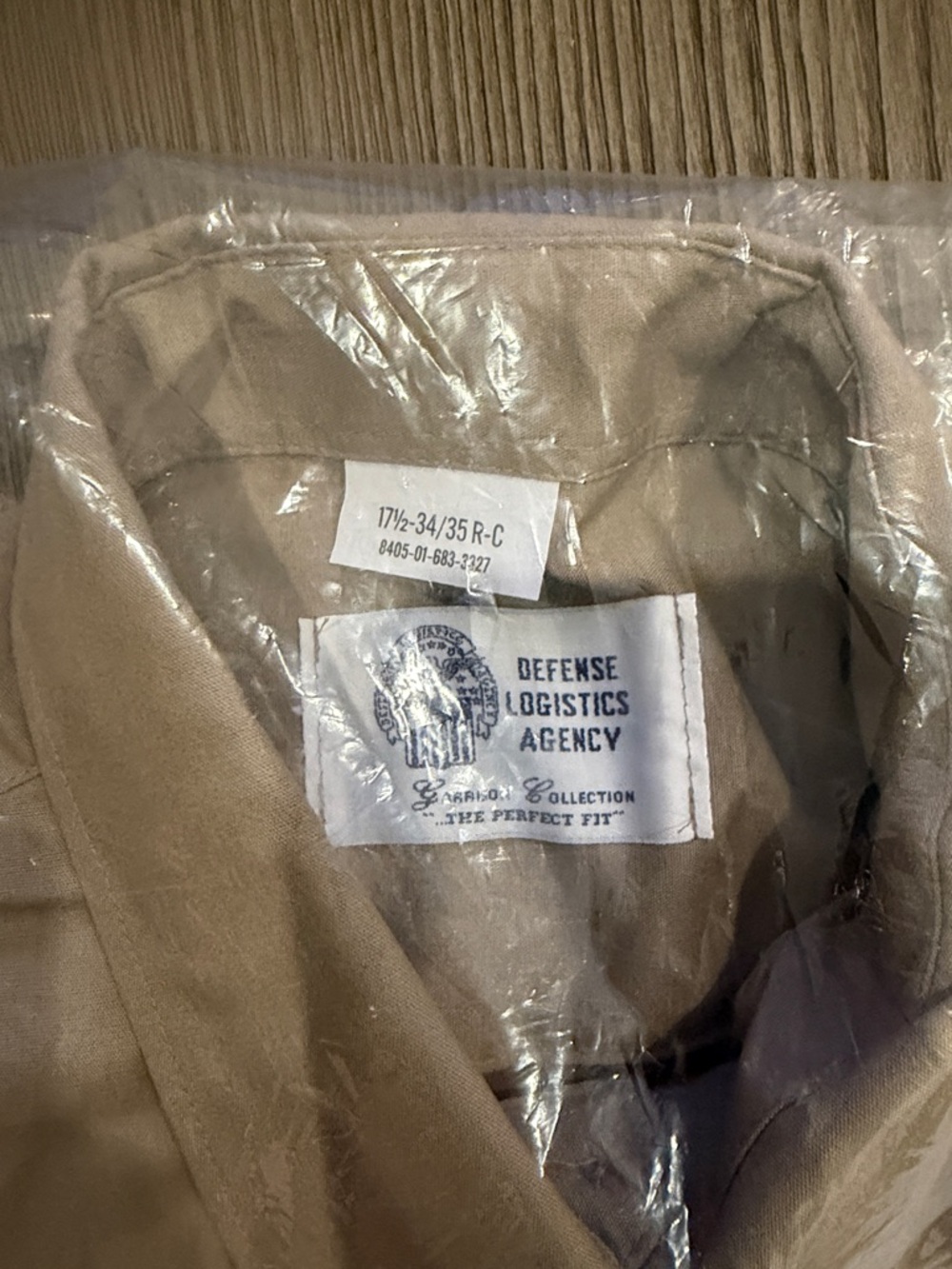 Army AGSU Long Sleeve Shirt (17.5 34/35R) Male Enlisted NEW in Package - Picture 4 of 4